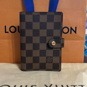 100% Authentic Damier Ebene PM Agenda